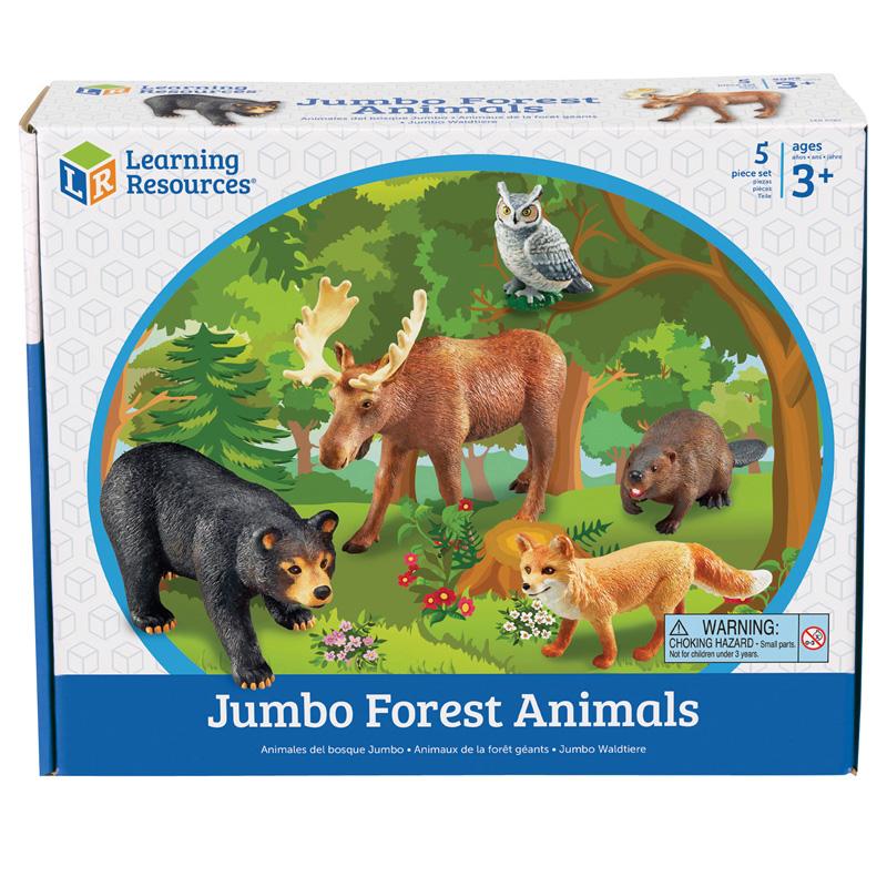 Knowledge Tree | Learning Resources, Inc. Jumbo Forest Animals, Set of 5