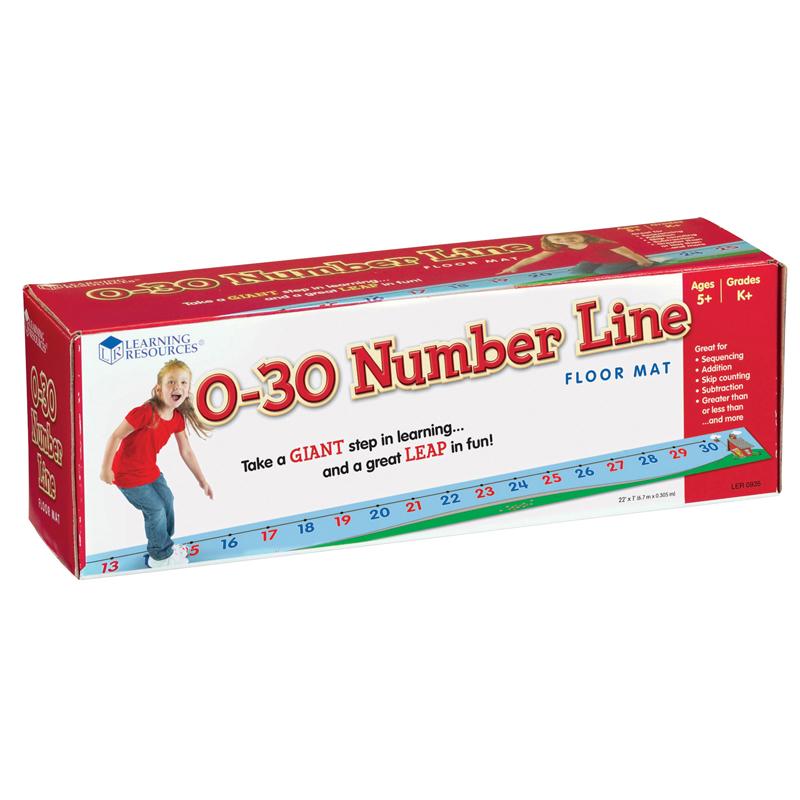  0- 30 Number Line Floor Mat