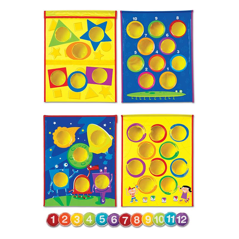 Smart Toss Colors, Shapes & Numbers Bean Bag Tossing Game