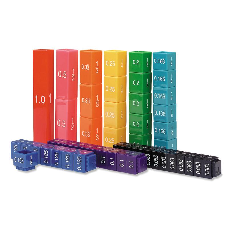 Fraction Tower® Equivalency Cube Set, Set of 51