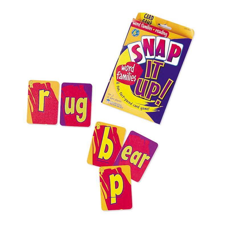 Snap it Up!® Card Games, Phonics & Reading: Word Families