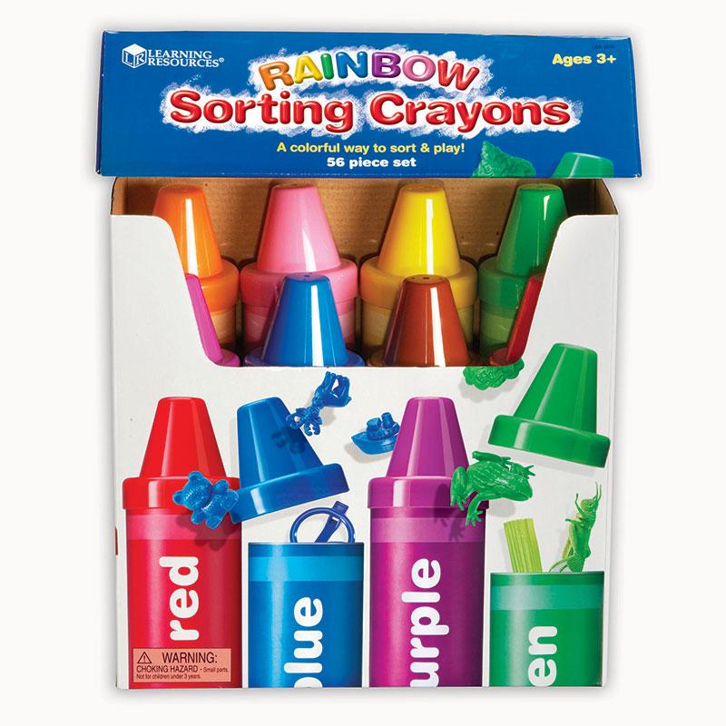 Rainbow Sorting Crayons, 56 Pieces