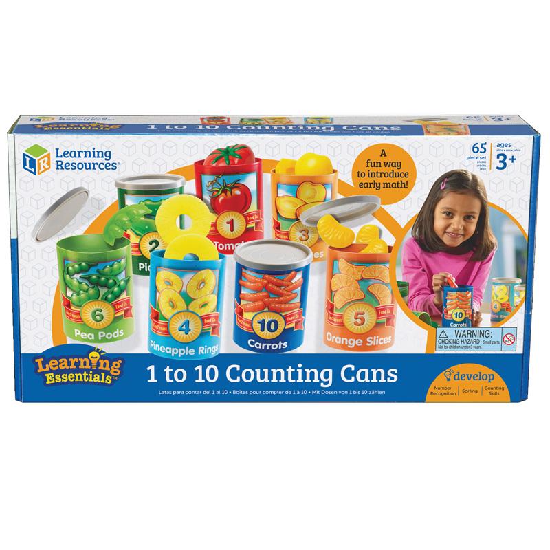 1 to 10 Counting Cans