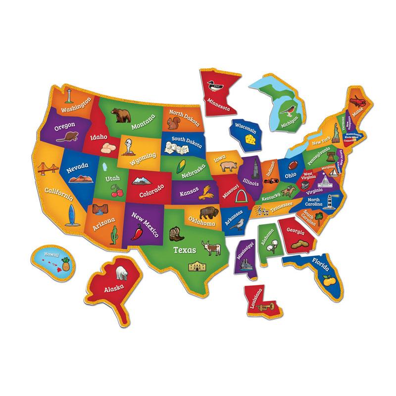  Magnetic U.S.Map Puzzle