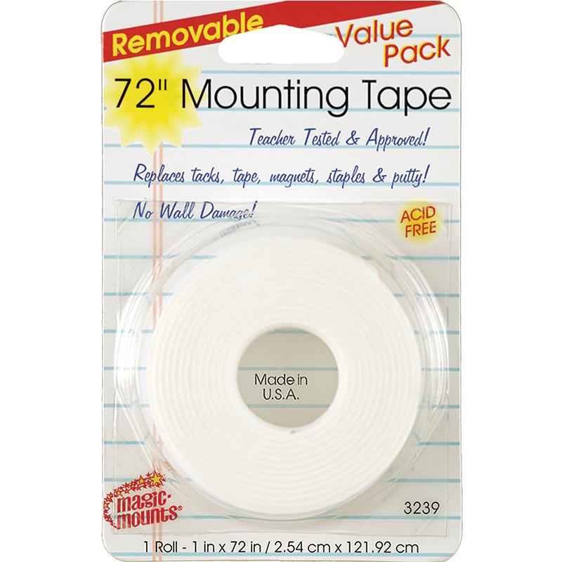 Magic Mounts® Removable Mounting Tape 1? X 72? Roll