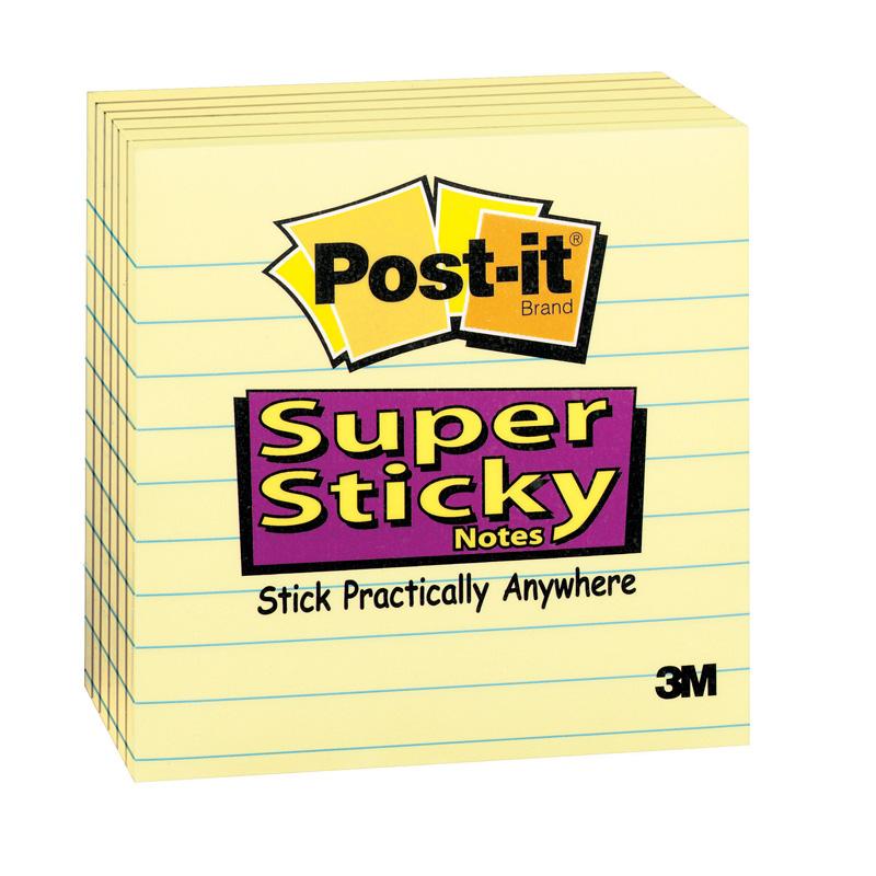  Post- It & Reg ; Super Sticky Lined Notes - 540 - 4 