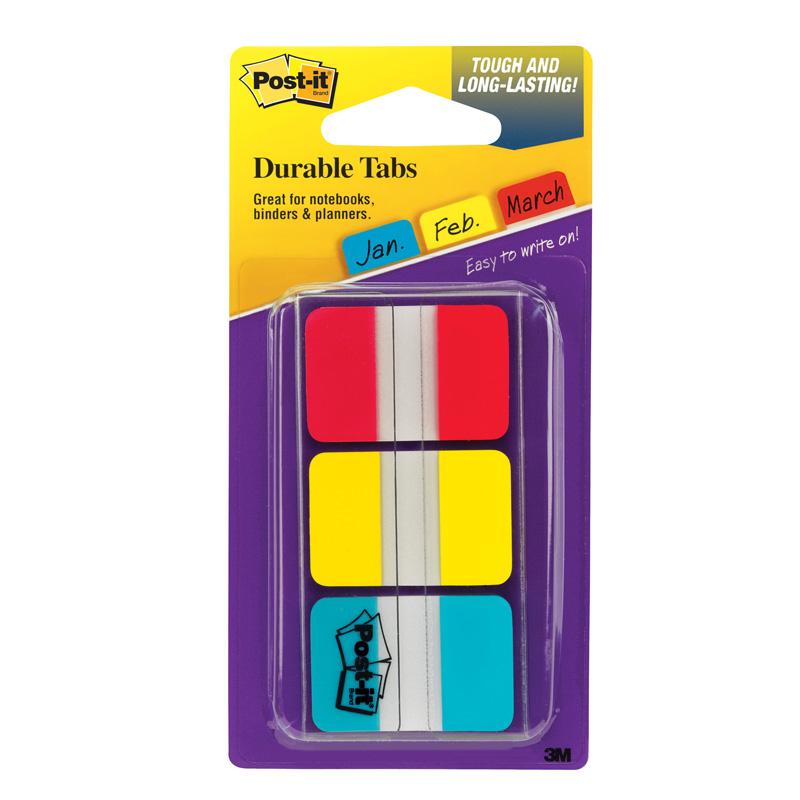 Post-it® Durable Tabs - 36 Write-on Tab(s) - 1.50
