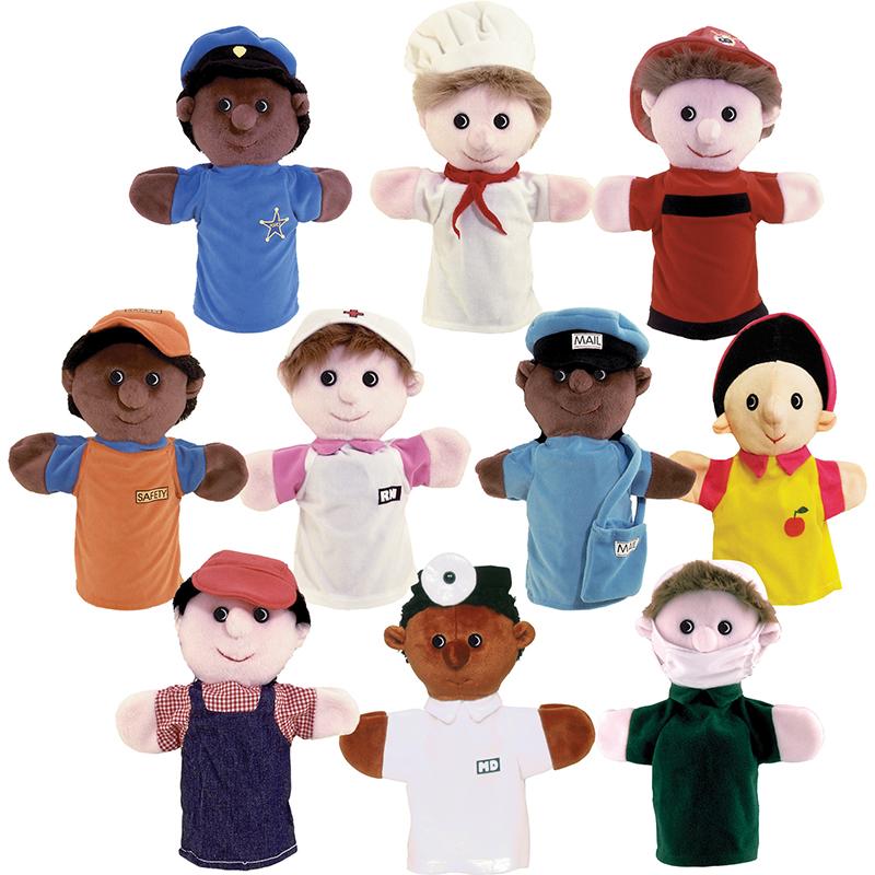 Community Helper Puppets, Set of 10