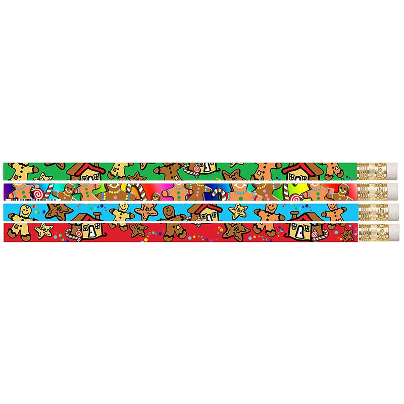 Gingerbread Man & Candyland Pencil, Pack of 12