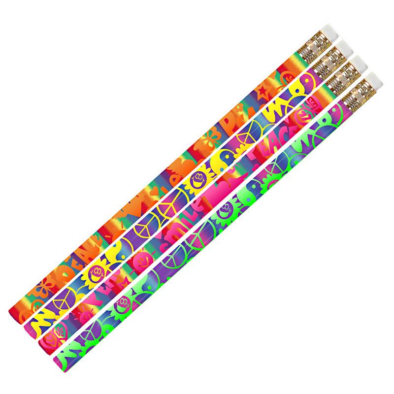Peace Motivational Pencil, Pack of 12