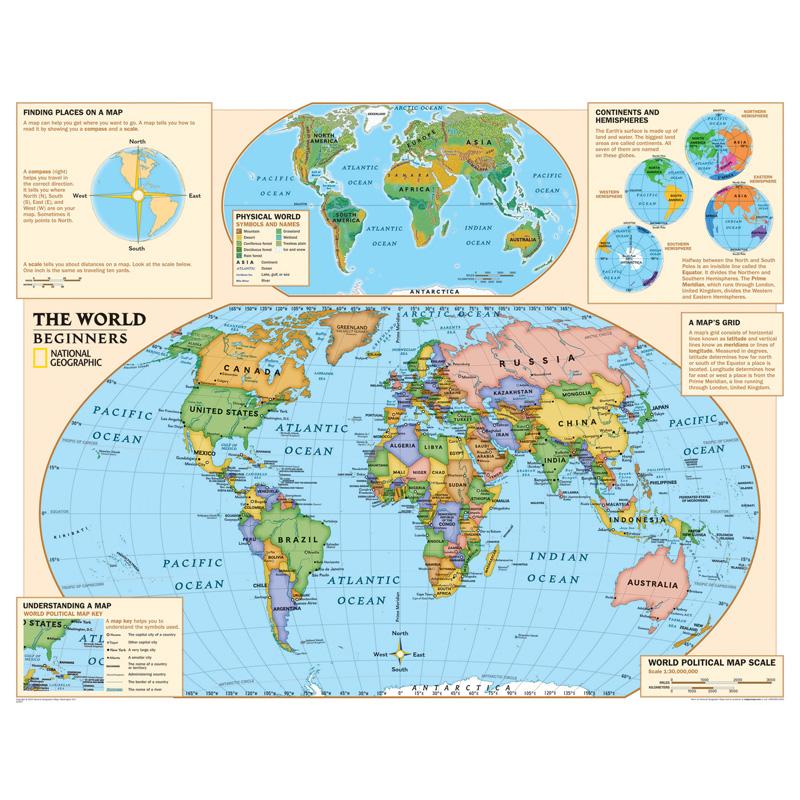 National Geographic Beginners Series World Map