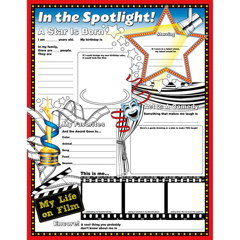 Fill Me In: In The Spotlight Activity Posters, 17