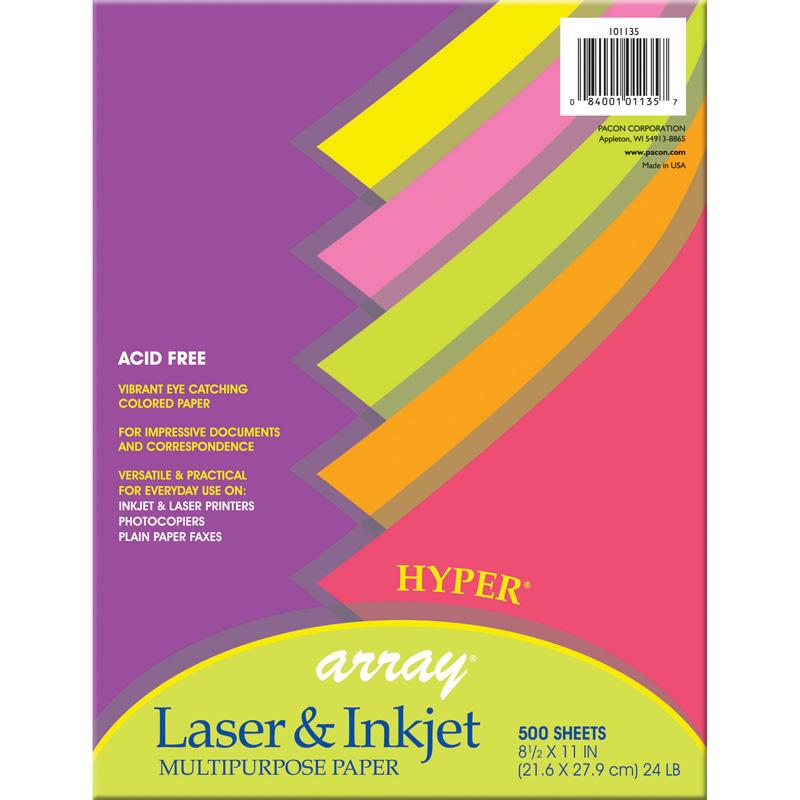 Pacon Laser, Inkjet Print Bond Paper - 10 Recycled - Letter - 8.50