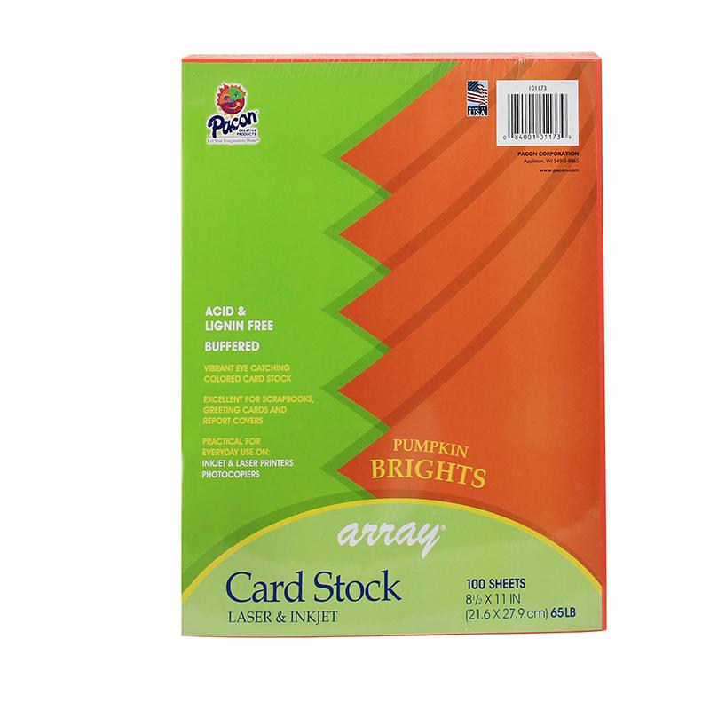 Card Stock, Pumpkin, 8-1/2