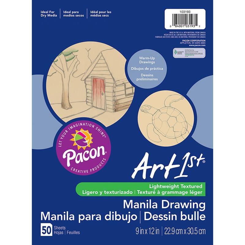 Art1st® Drawing Paper, Manila, Standard Weight, 9