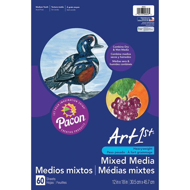 Art1st® Mixed Media Art Paper, Heavyweight, 12