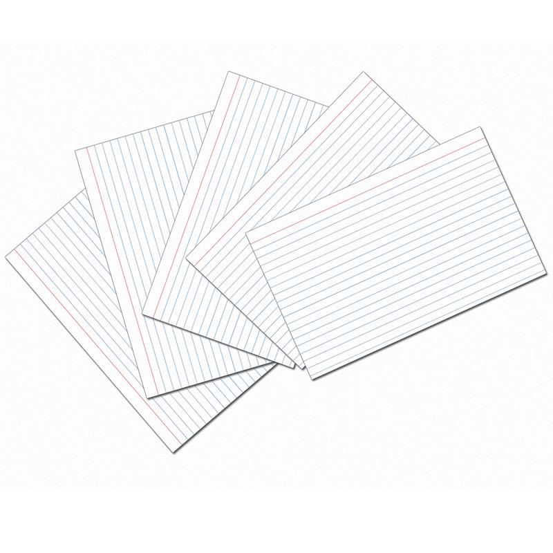 Pacon Ruled Index Cards - Front Ruling Surface - Ruled - 0.25