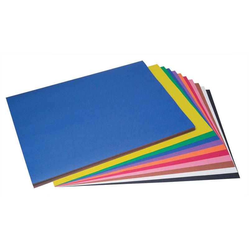  Sunworks & Reg ; Construction Paper, 10 Assorted Colors, 18 