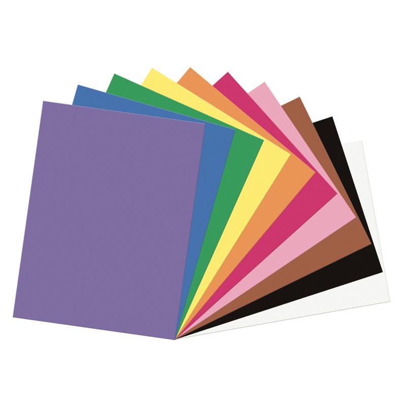 SunWorks® Construction Paper, 10 Assorted Colors, 9