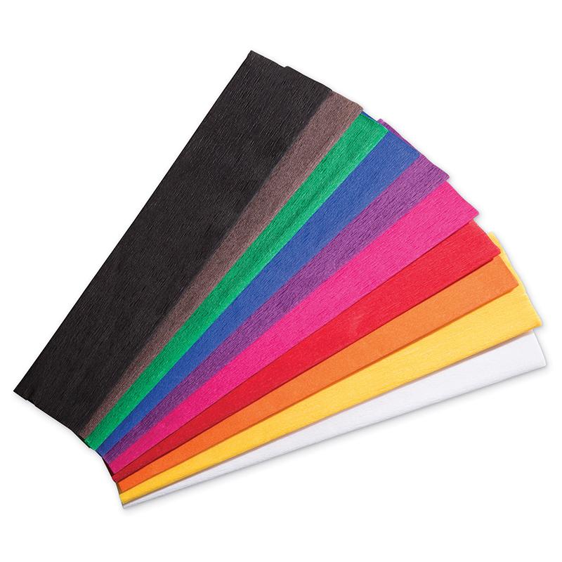 Crepe Paper, 10 Assorted Colors, 20
