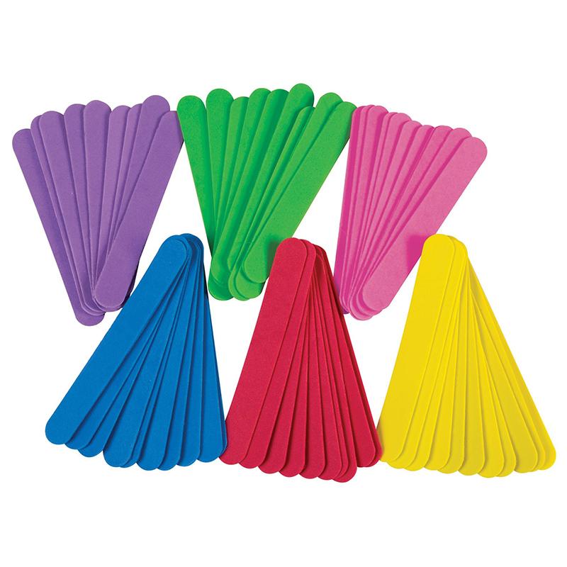 WonderFoam® Jumbo Craft Sticks, Assorted Colors, 6