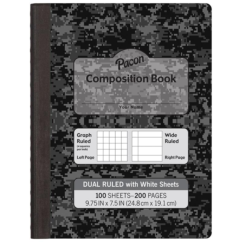 Dual Ruled Composition Book, 1/4