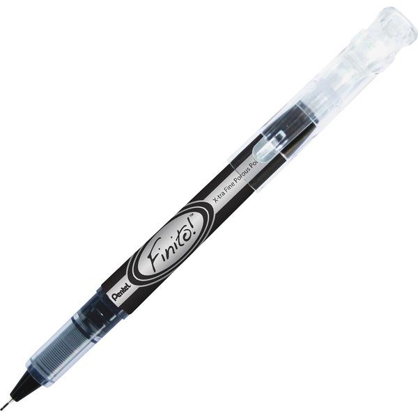 Pentel Finito! Porous Point Pens - Extra Fine Pen Point - Black Pigment-based Ink - Black Barrel - Each