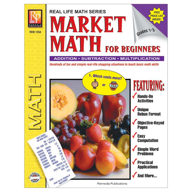  Market Math For Beginners Book, Grades 1- 3