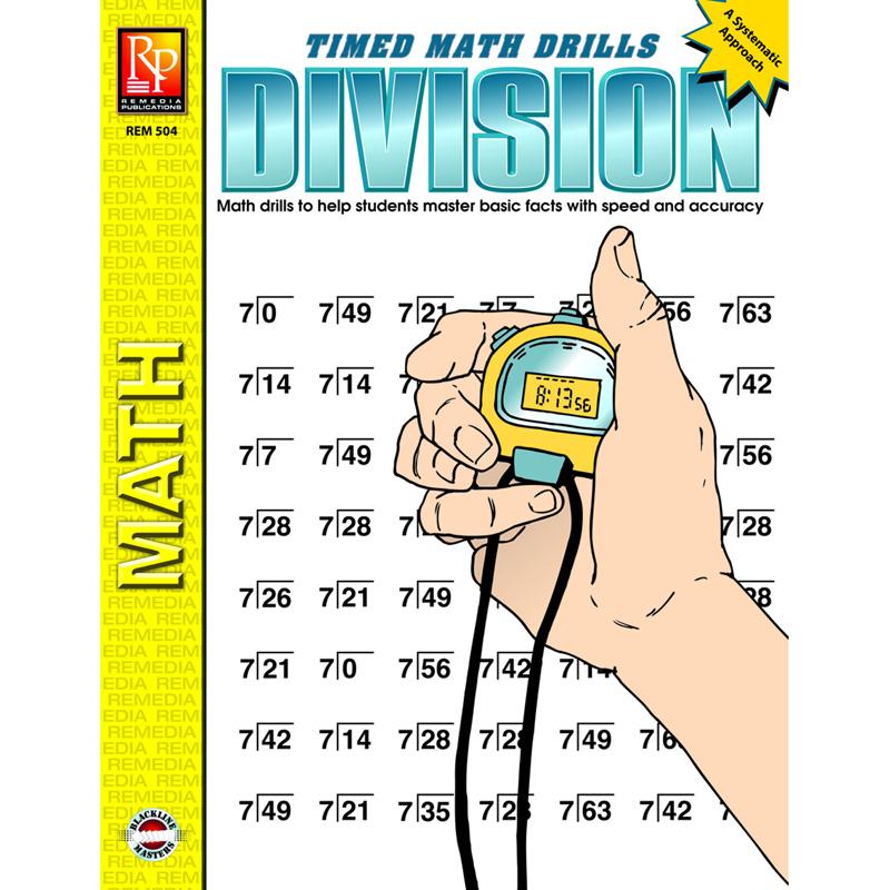 Division Timed Math Drills Book