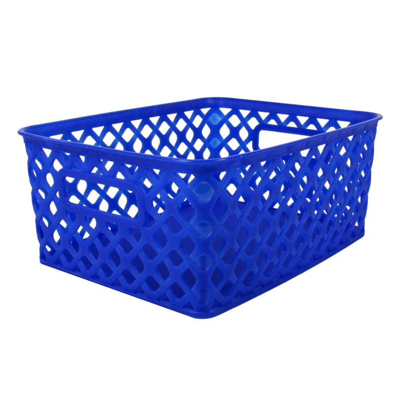 Woven Basket, Small, Blue