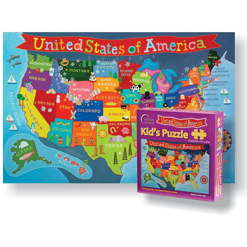 Kid's Jigsaw Puzzle, United States