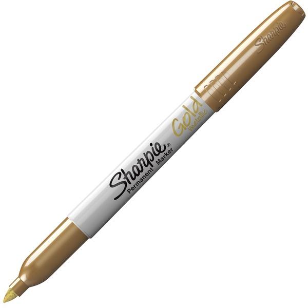 Sharpie Metallic Permanent Markers - Fine Marker Point - Gold Alcohol Based Ink