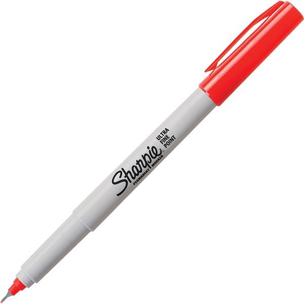  Sharpie Precision Permanent Markers - Ultra Fine Marker Point - Narrow Marker Point Style - Red Alcohol Based Ink