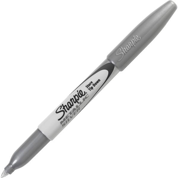 Sharpie Metallic Permanent Markers - Fine Marker Point - 0.5 mm Marker Point Size - Silver