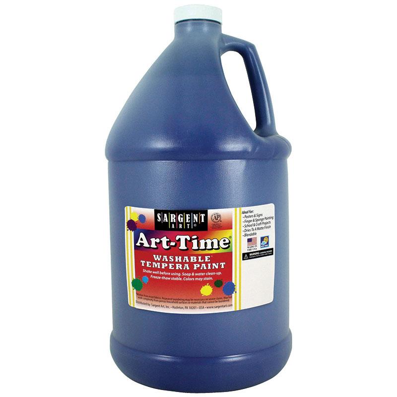 Art-Time® Washable Tempera Paint, Blue, Gallon