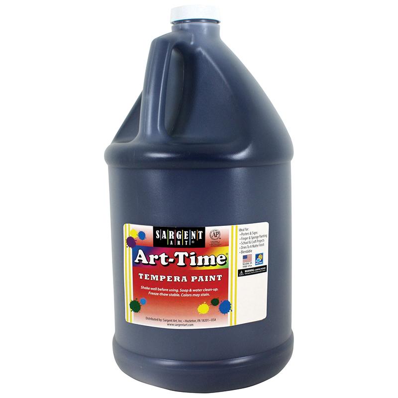 Art-Time® Tempera Paint, Gallon, Black