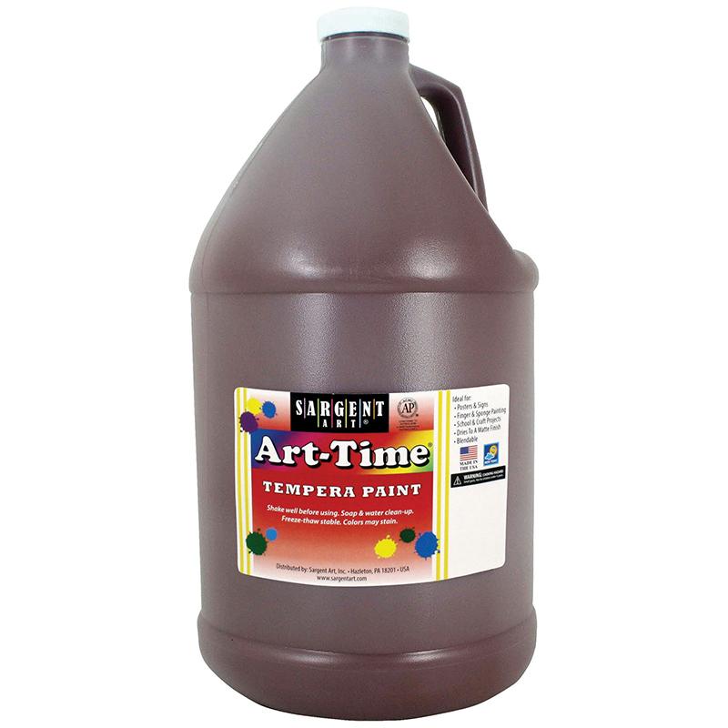 Art-Time® Tempera Paint, Brown - Gallon
