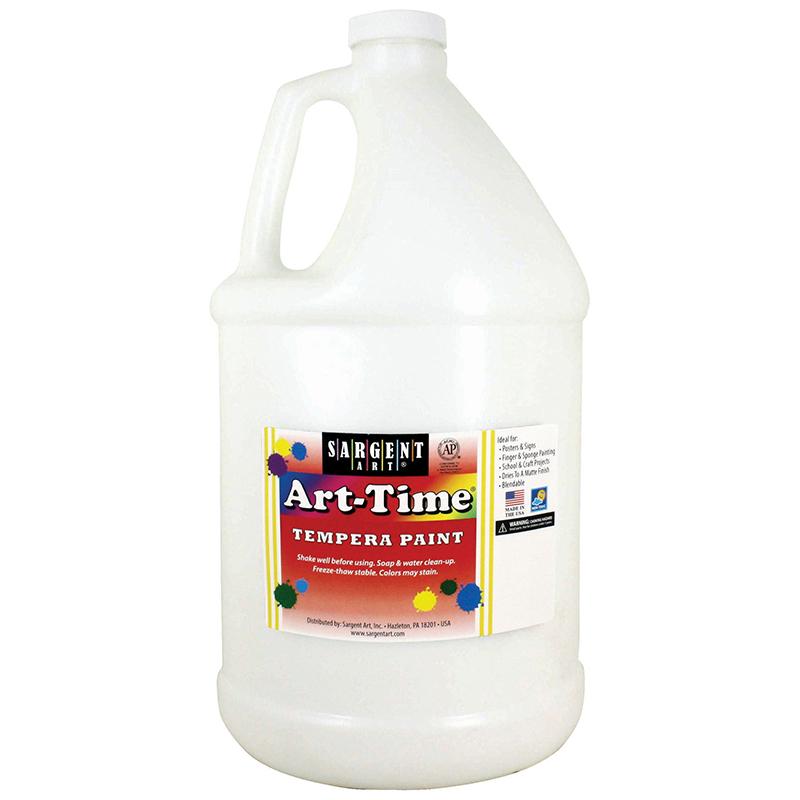 Art-Time® Tempera Paint, Gallon, White