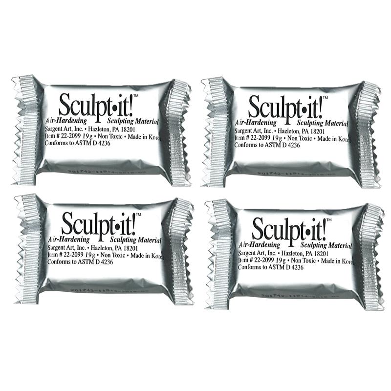  Sculpt It & Trade ; Sculpting Material Easy Pack, Assorted Colors, Pack Of 150