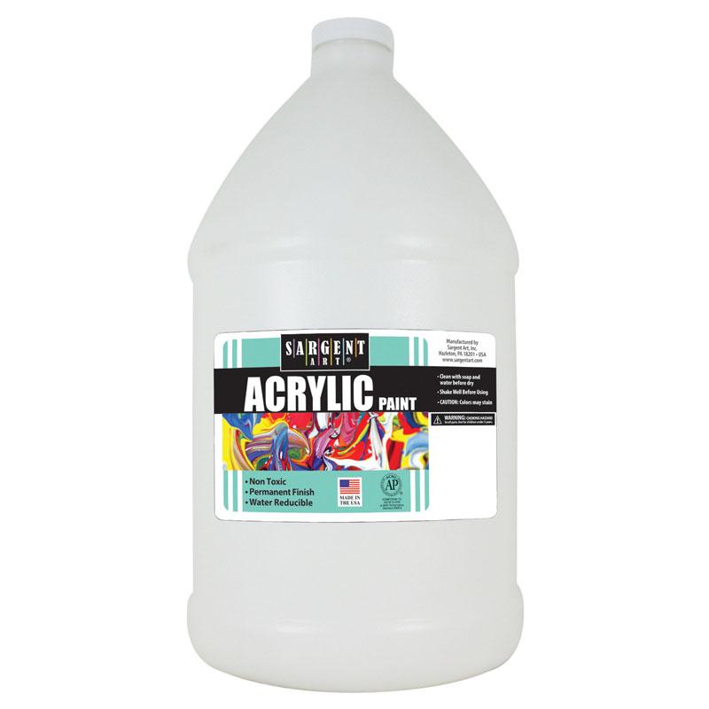  Acrylic Paint, 64 Oz.Bottle, White