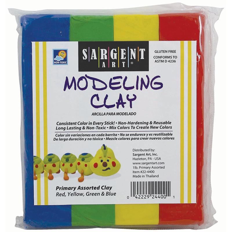 Sargent Art® Modeling Clay, Primary Colors