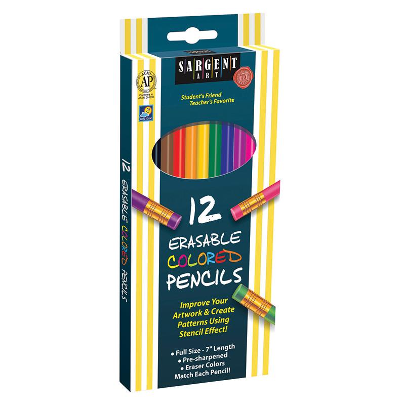 Erasable Colored Pencil, Pack of 12