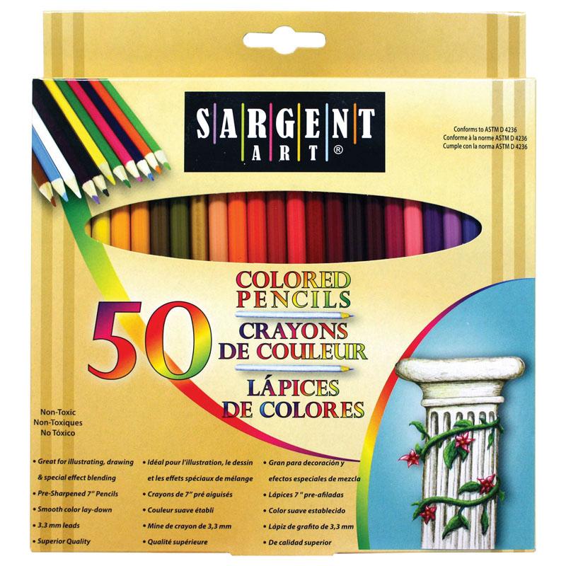 Colored Pencils, 50 Colors