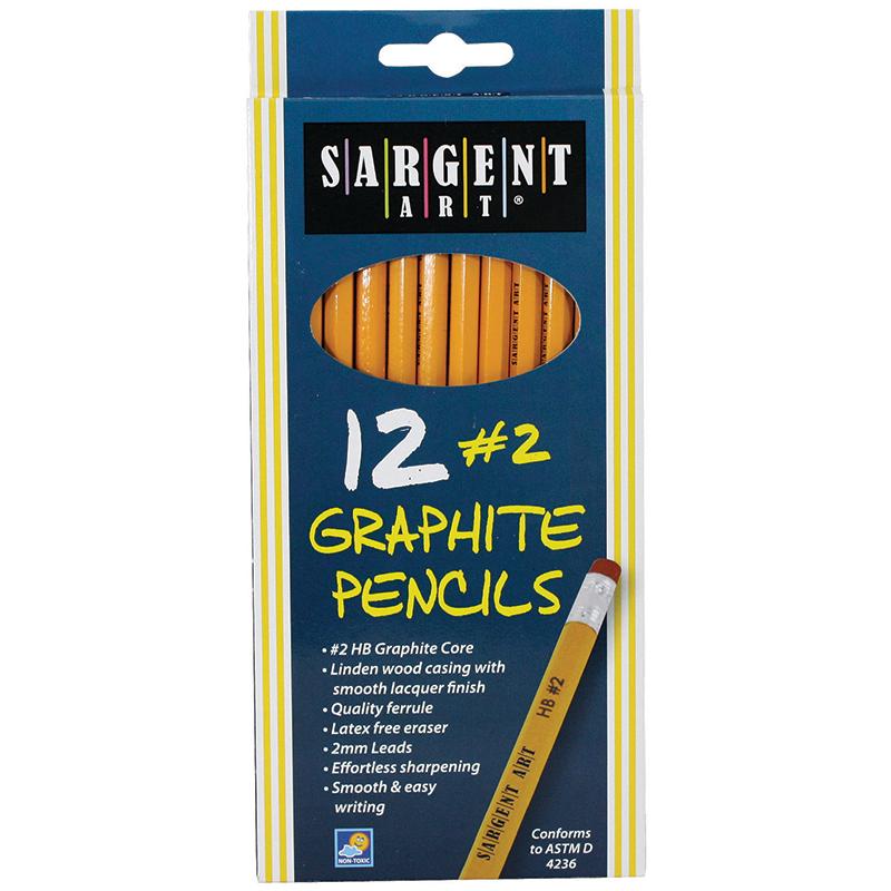 12 Ct. Hb Graphite Pencils/Unsharpened *New