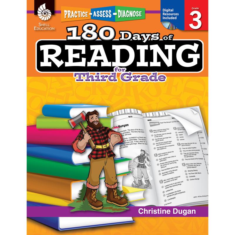 180 Days of Reading Book for Third Grade