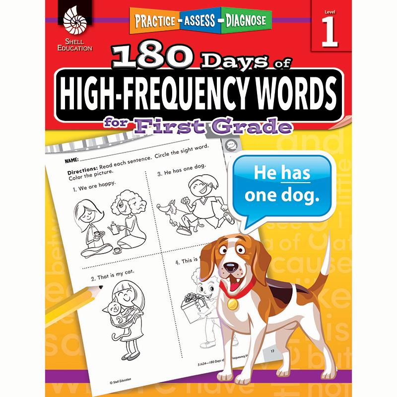  180 Days Of High- Frequency Words For First Grade