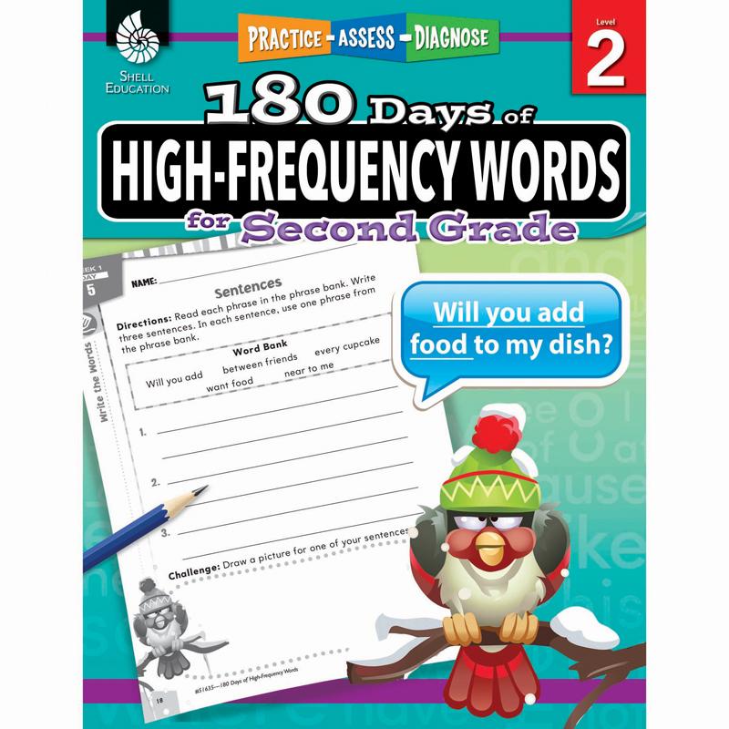  180 Days Of High- Frequency Words For Second Grade