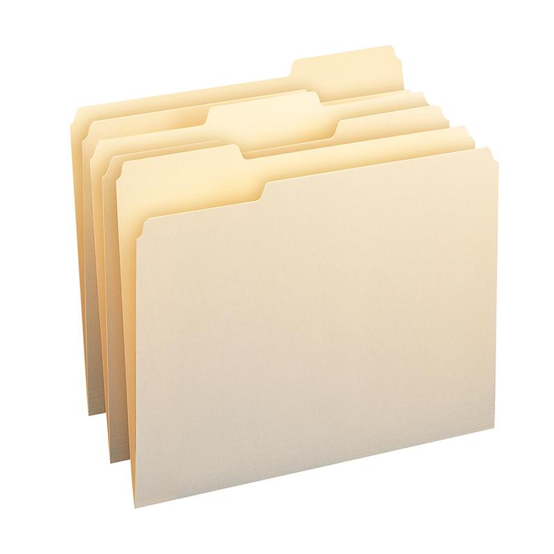  Smead File Folders With Single- Ply Tab - Letter - 8 1/2 