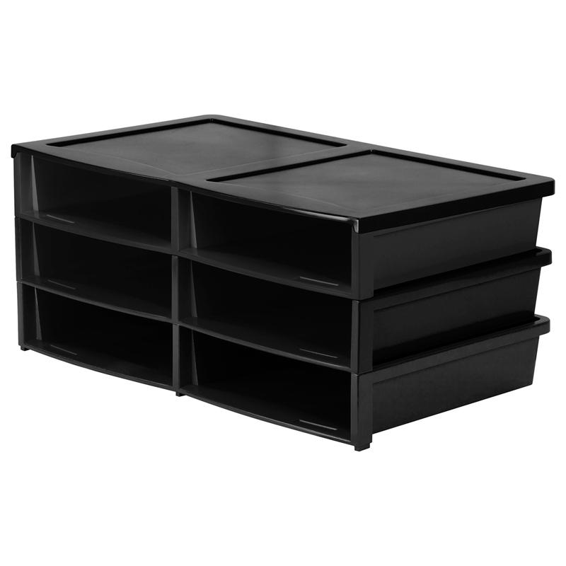 Storex Quick Stack 6-sorter Organizer - 500 x Sheet - 6 Compartment(s) - Compartment Size 8.75