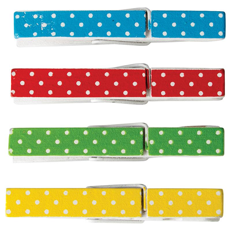 Teacher Created Resources Polka Dots Clothespins - 2.9